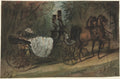 Carriage in the Bois de Boulogne by Constantin Guys (French, 1805–1892) - Classic Painting canvas print