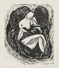 Mother and Child by Koshiro Onchi (Japanese, 1891–1955) - Classic Painting canvas print