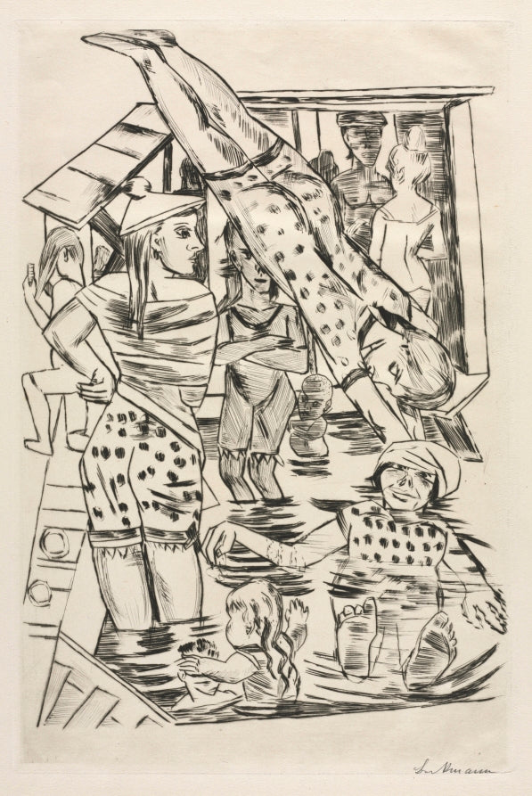 Women's Bath by Max Beckmann (German, 1884–1950) - Classic Painting canvas print