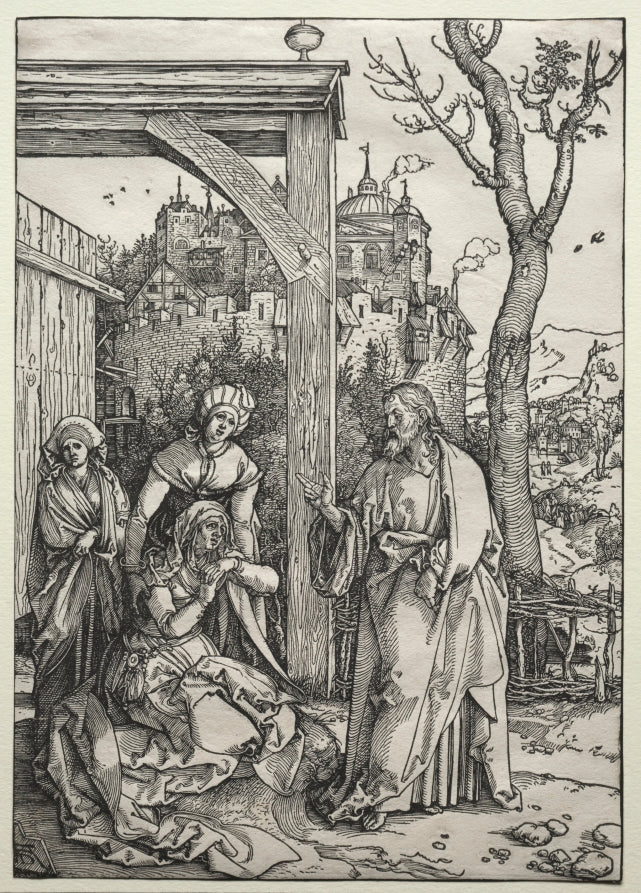 Christ Taking Leave of His Mother by Albrecht Dürer (German, 1471–1528) - Classic Painting canvas print