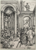 The Presentation of the Virgin in the Temple by Albrecht Dürer (German, 1471–1528) - Classic Painting canvas print
