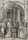 The Betrothal of the Virgin by Albrecht Dürer (German, 1471–1528) - Classic Painting canvas print