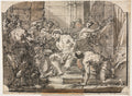 Flagellation of Christ by Gaspare Diziani (Italian, 1689–1767) - Classic Painting canvas print