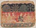 Nanda and the elders, page from a Bhagavata Purana by  - Classic Art canvas print