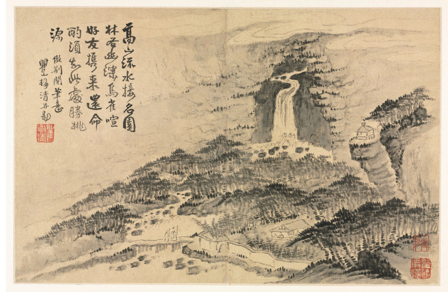 Landscapes after Various Styles of Old Masters by Mei Qing (Chinese, 1623–1697) - Classic Art canvas print