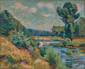 The Banks of the Marne at Charenton by Armand Guillaumin (French, 1841–1927) - Classic Art canvas print