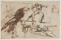 Sheet of Sketches recto by Théodore Géricault (French, 1791–1824) - Classic Art canvas print