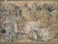 Umed Singh of Kota Hunting Lions by  - Classic Art canvas print