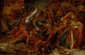 Sketch for The Revolt at Cairo by Anne-Louis Girodet de Roucy-Trioson (French, 1767–1824) - Classic Art canvas print