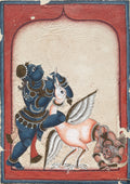 Krishna Vanquishing the Crane-Demon Bakasura by  - Classic Art canvas print