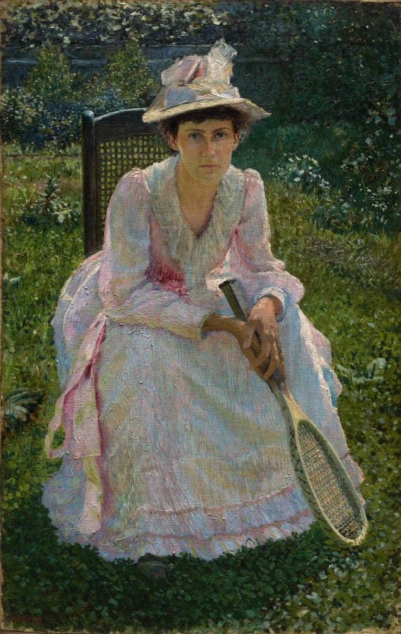 Mary Holland Bacher by Otto H. Bacher (American, 1856–1909) - Classic Art canvas print