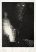 Below, I Saw the Vaporous Contours of a Human Form by Odilon Redon (French, 1840–1916) - Symbolist canvas print