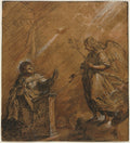 The Annunciation by Johann Jakob von Sandrart (German, 1655–1698) - Classic Painting canvas print