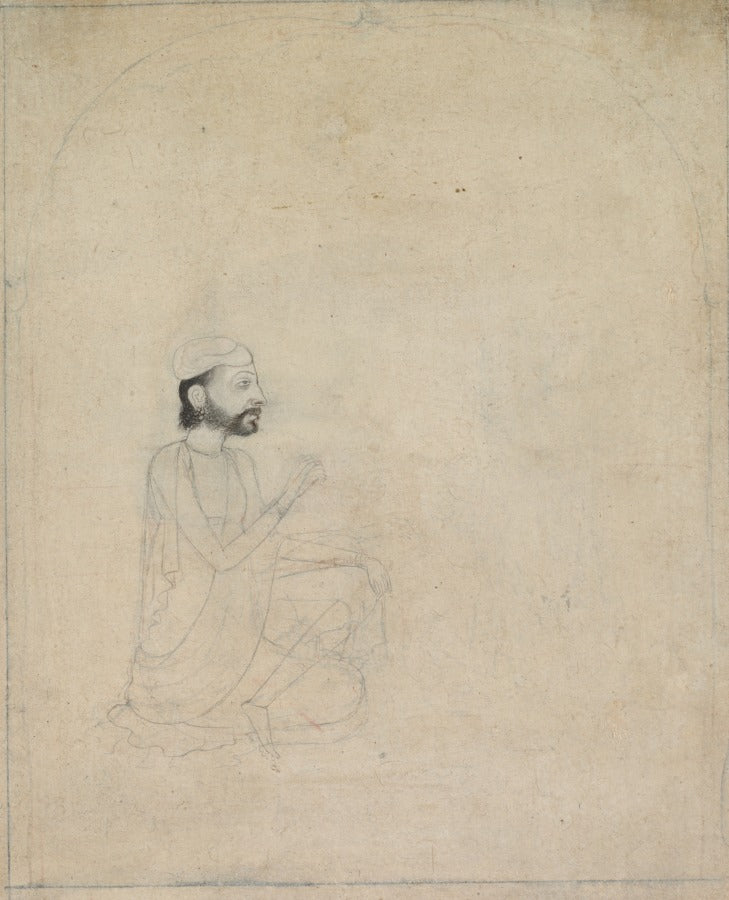 Portrait of a Seated Man by  - Classic Art canvas print