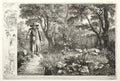 Old Man Before the Log Bridge by Johann Christoph Erhard (German, 1795–1822) - Classic Painting canvas print