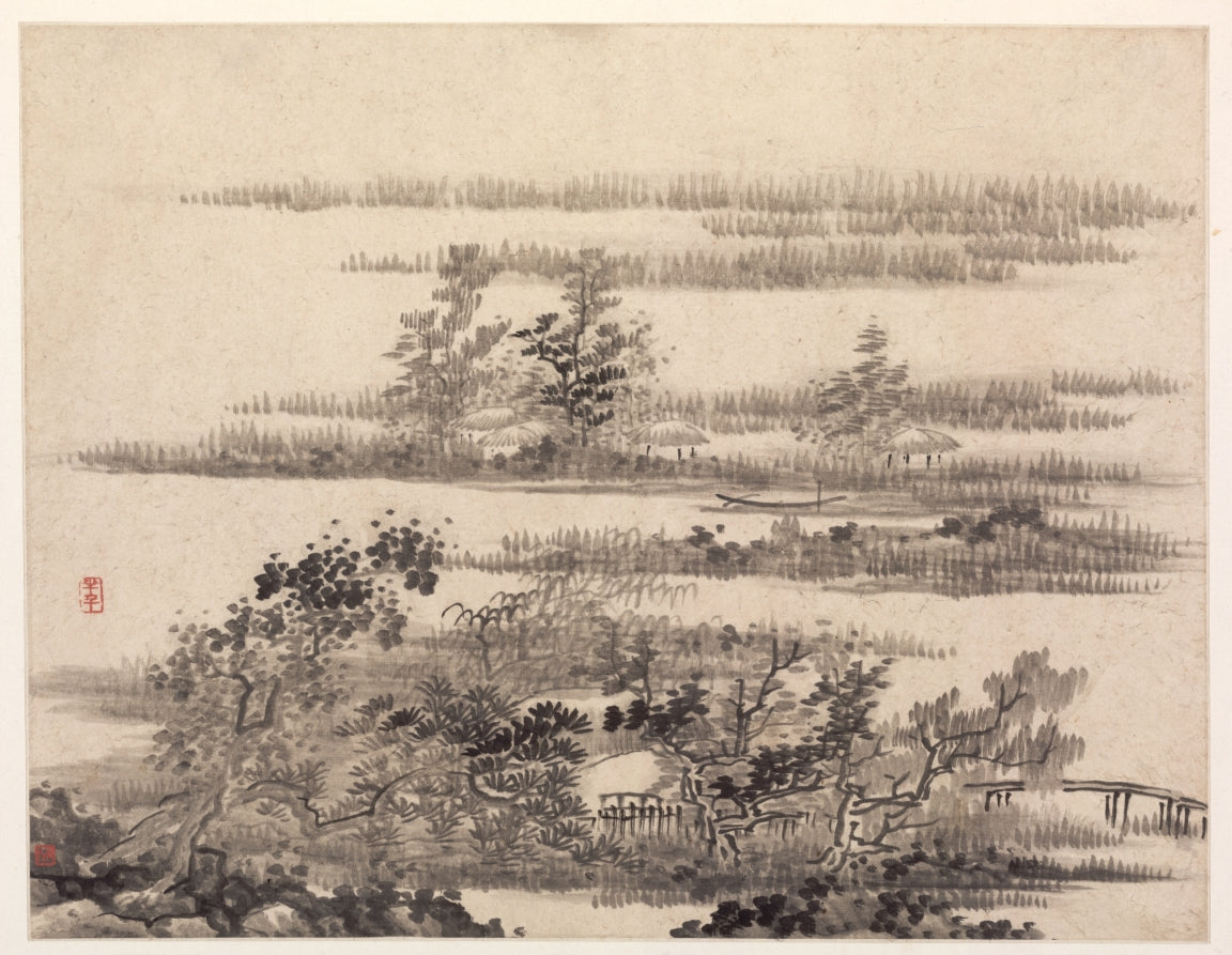 Summer in the Water Country by Gong Xian (Chinese, 1599–1689) - Classic Art canvas print