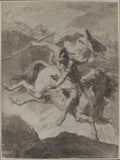 Death of Marcus Curtius by Gaetano Gandolfi (Italian, 1734–1802) - Classic Painting canvas print