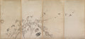 Puppies, Sparrows, and Chrysanthemums by Nagasawa Rosetsu (Japanese, 1754–1799) - Classic Art canvas print