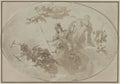 Ceiling Study Allegory of Peace and War by Giuseppe Bernardino Bison (Italian, 1762–1844) - Classic Painting canvas print