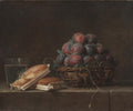 Basket of Plums by Anne Vallayer-Coster (French, 1744–1818) - Classic Art canvas print