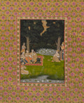 Princely ascetic in the forest visited by ladies by  - Classic Art canvas print