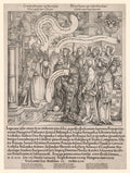 The Emperor Maximilian Presented by His Patron Saints to the Almighty by Hans Springinklee (German, 1540) - Classic Painting canvas print
