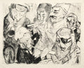 Happy New Year 1917 by Max Beckmann (German, 1884–1950) - Classic Painting canvas print