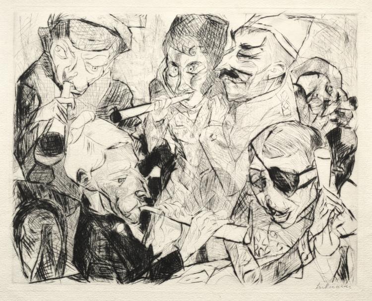 Happy New Year 1917 by Max Beckmann (German, 1884–1950) - Classic Painting canvas print