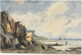 Coastal View by Thomas Churchyard (British, 1798–1865) - Classic Painting canvas print