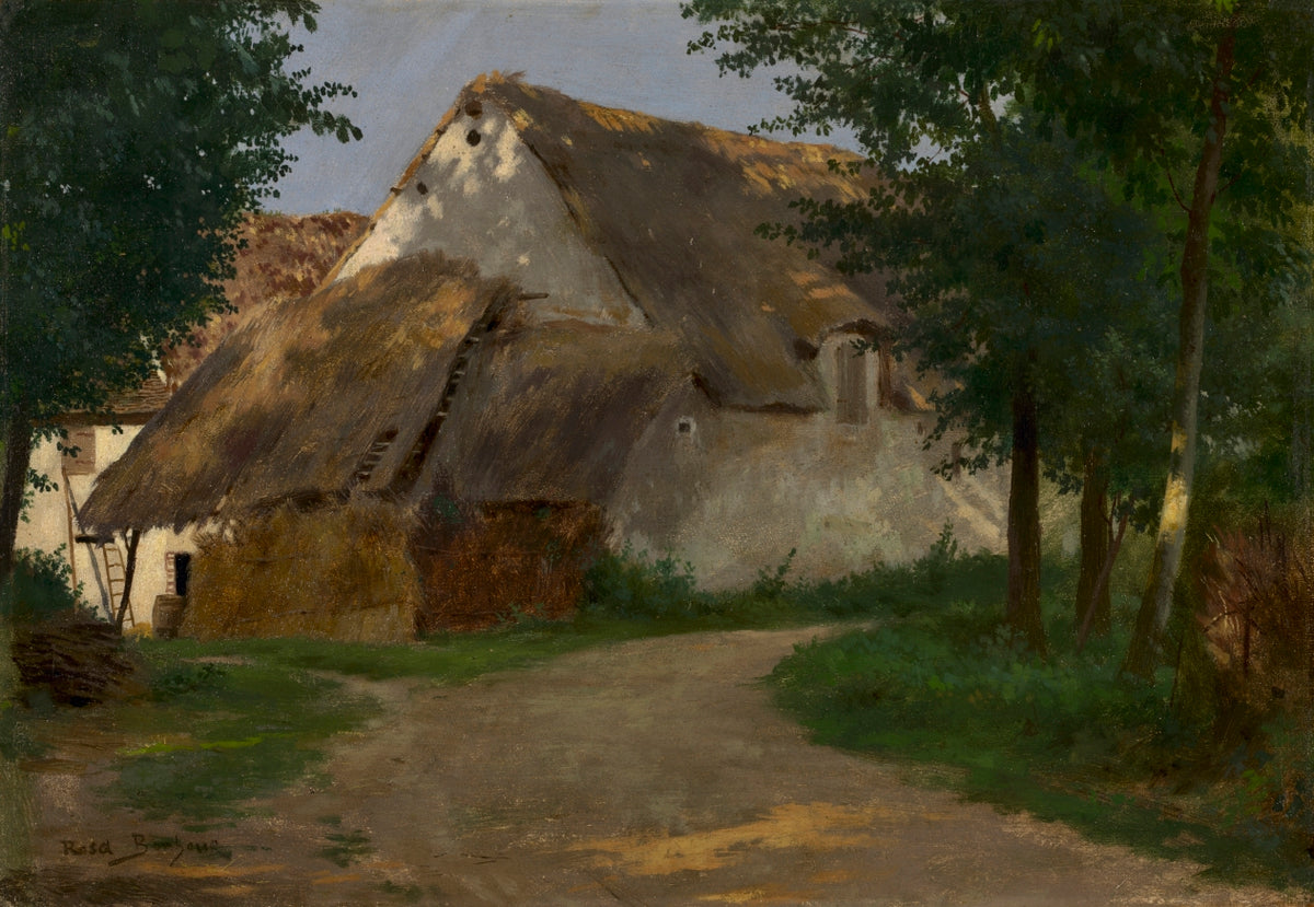 The Farm at the Entrance of the Wood by Rosa Bonheur (French, 1822–1899) - Classic Art canvas print