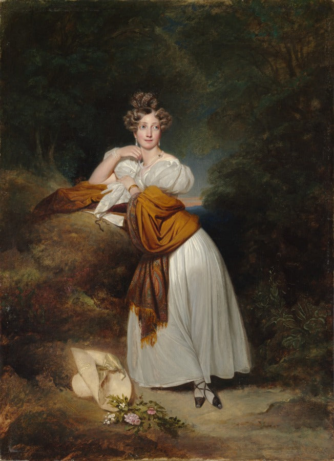 Sophie Guillemette, Grand Duchess of Baden 1801-1865 by Franz Xaver Winterhalter (German, 1805–1873) - Classic Art canvas print
