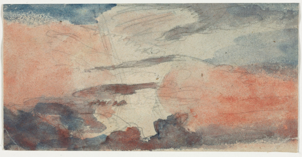 Cloud Study by Anonymous - Classic Painting canvas print