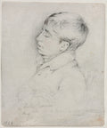 A Portrait of Welby Sherman Asleep in a Chair by George Richmond (British, 1809–1896) - Classic Art canvas print