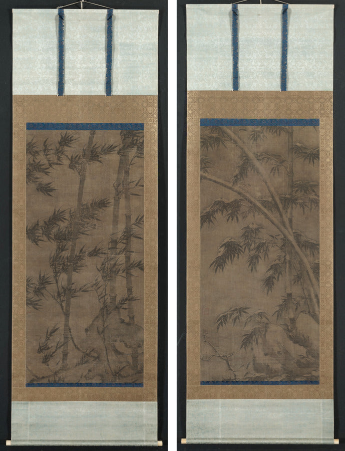 Bamboo in Four Seasons Summer and Winter by  - Classic Art canvas print