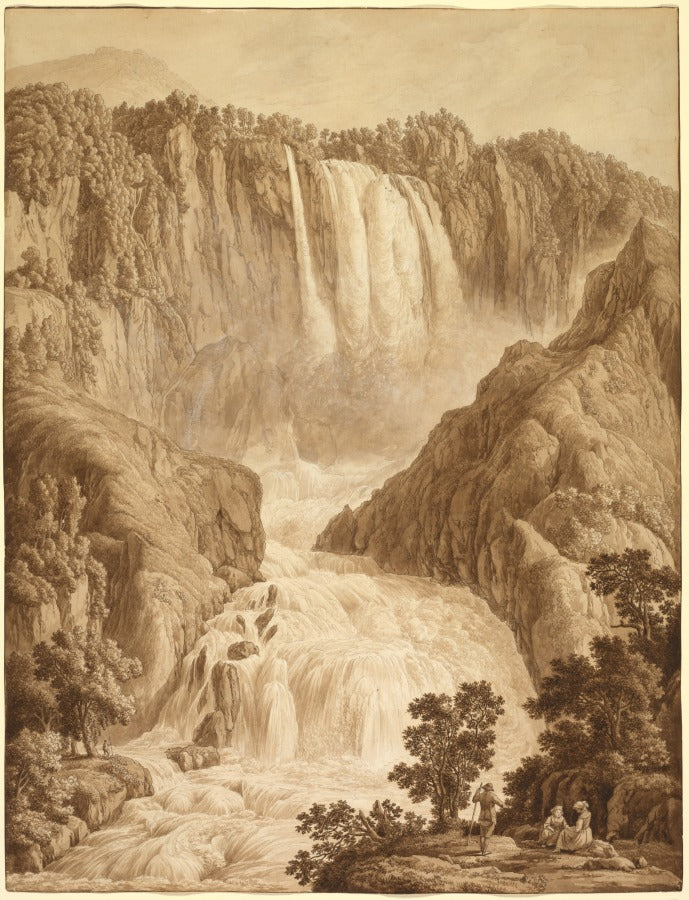 The Waterfall of Marmore at Terni by Philipp Hackert (German, 1737–1807) - Classic Art canvas print