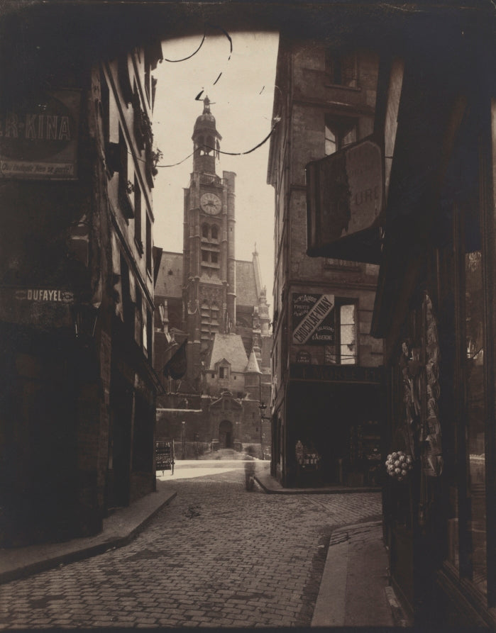 Rue de la Montagne-Sainte-Genevive by Eugène Atget (French, 1857–1927) - Classic Art canvas print