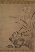 Wagtails and Narcissus by Eison (Japanese) - Classic Art canvas print