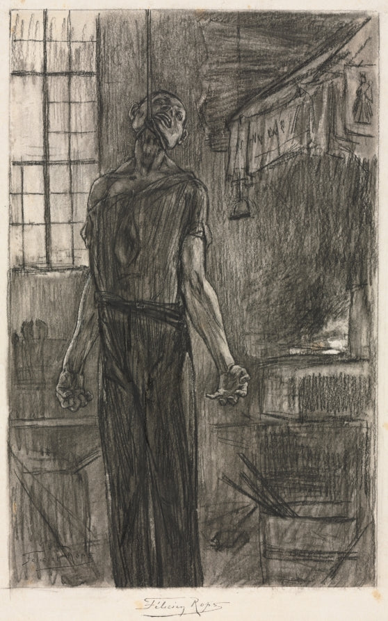 The Hanged Man in the Forge by Félicien Rops (Belgian, 1833–1898) - Classic Painting canvas print