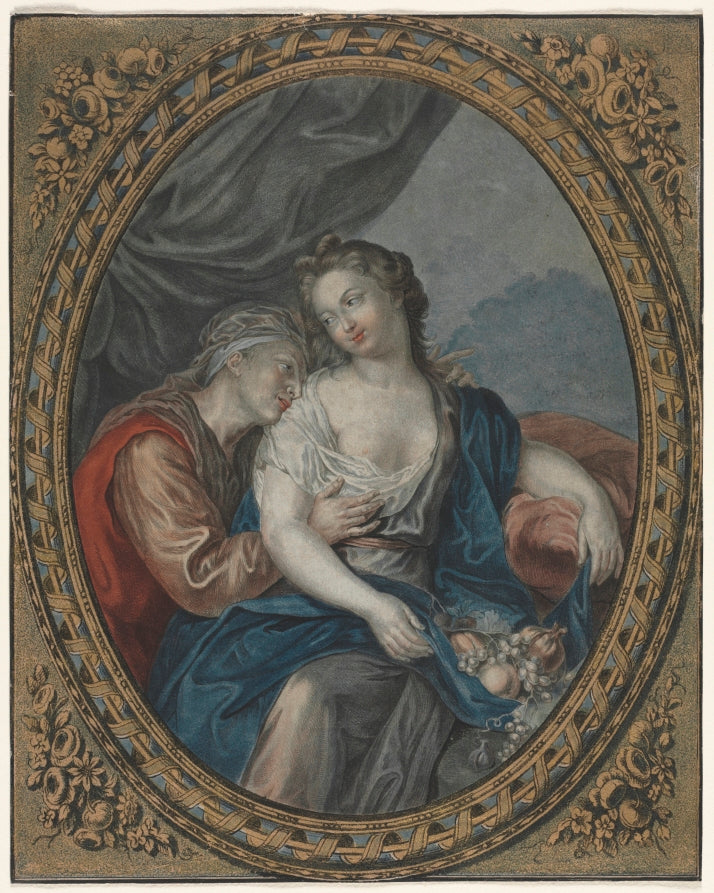 Vertumnus and Pomona by Jean François Janinet (French, 1752–1814) - Classic Painting canvas print