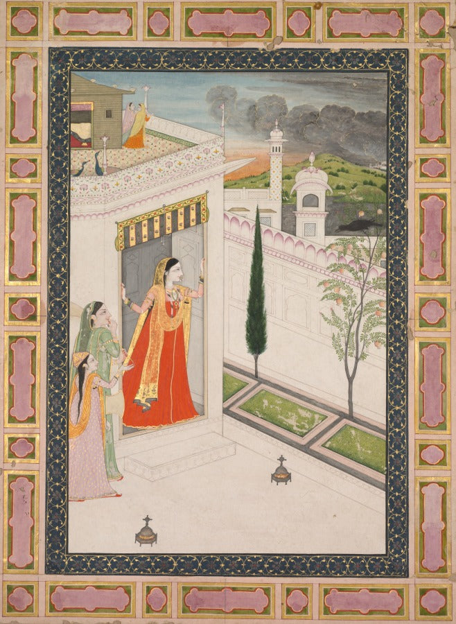 Augury of the crow Vasakasajja Nayika by  - Classic Art canvas print