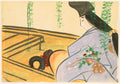 Flowers of a Hundred Worlds Momoyogusa Asazuma in Her Boat Asazuma-bune by Kamisaka Sekka (Japanese, 1866–1942) - Classic Painting canvas print