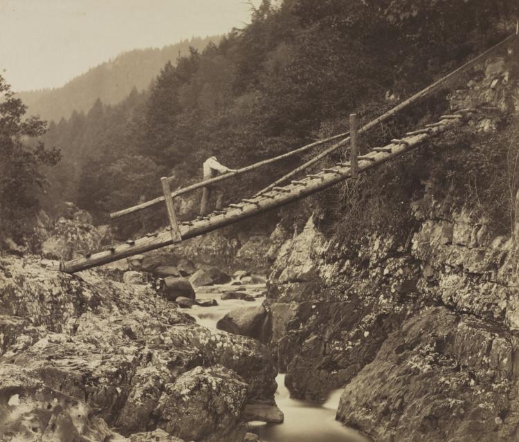 The Miners' Bridge, on the Llugwy, North Wales by Roger Fenton (British, 1819–1869) - Classic Art canvas print