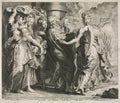 Lot and His Family Leaving Sodom by Lucas Emil Vorsterman (Flemish, 1595–1675) - Classic Art canvas print