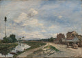 The Seine at Bas-Meudon by Johan Barthold Jongkind (Dutch, 1819–1891) - Classic Art canvas print