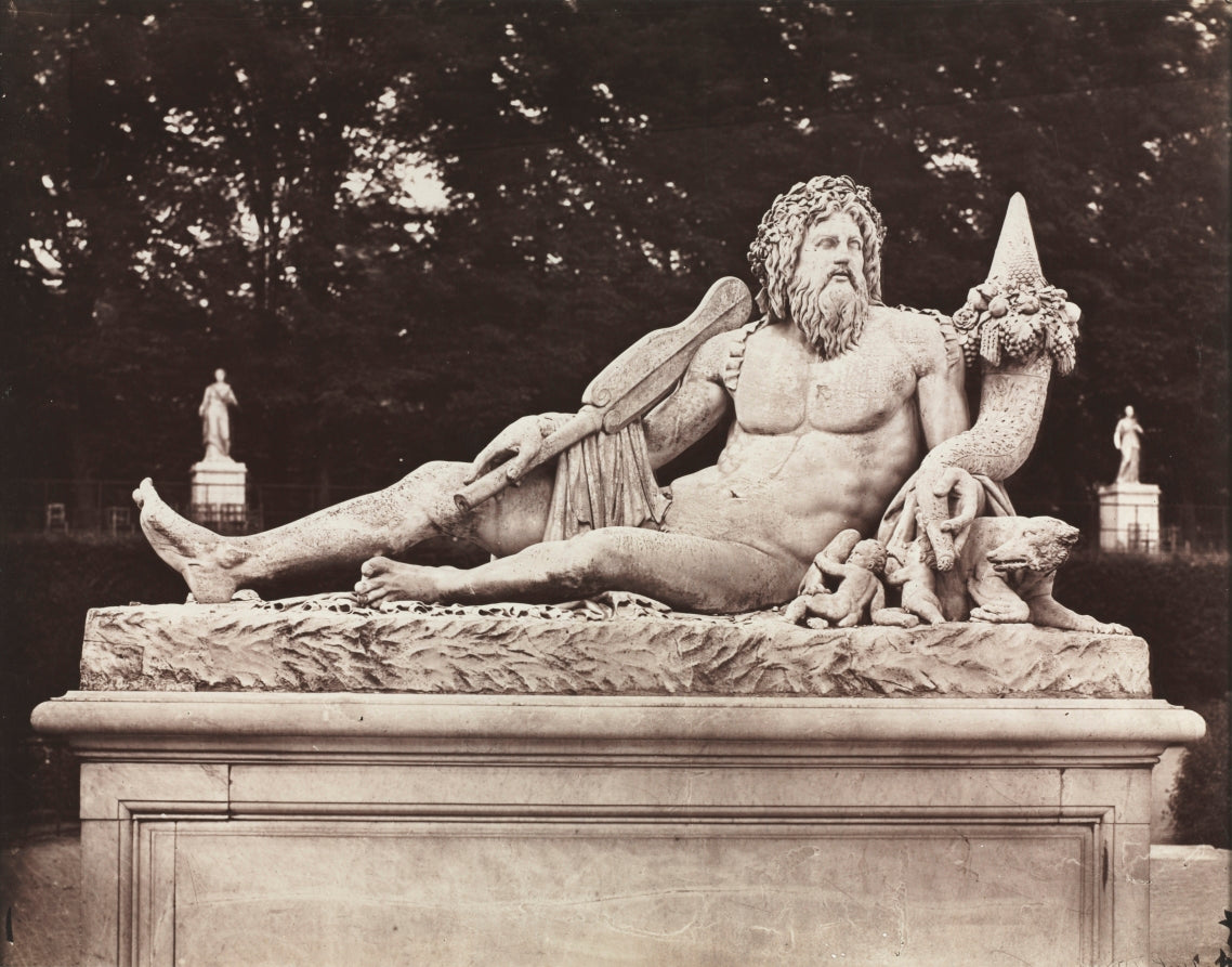 The Tiber, Tuileries Garden, Paris by Charles Nègre (French, 1820–1880) - Classic Art canvas print