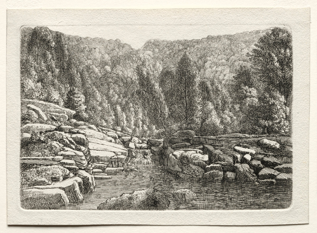 Water in the Mountains by Christoph Nathe (German, 1753–1806) - Classic Painting canvas print