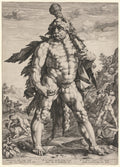 The Great Hercules or 'Knollenman' by Hendrick Goltzius (Dutch, 1558–1617) - Classic Painting canvas print