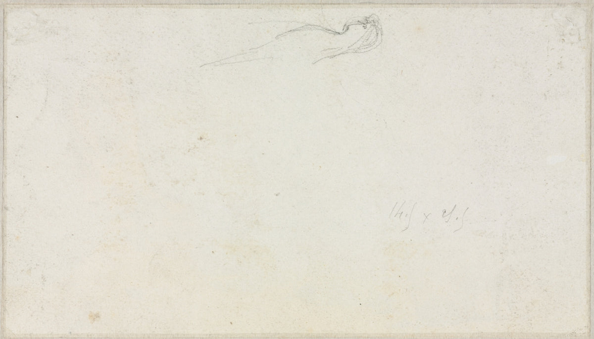Sketch of a Sphinx  verso by Luc-Olivier Merson (French, 1846–1920) - Classic Art canvas print