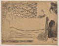 Folding the Linen by Édouard Vuillard (French, 1868–1940) - Classic Painting canvas print