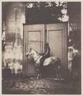 Black Horseman in Front of a Doorway by  - Classic Art canvas print